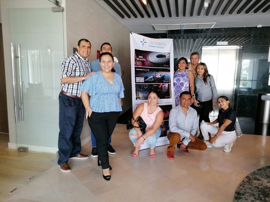 El equipo de trabajo de Operadora Concierge y Grupo Presidente en Mérida.