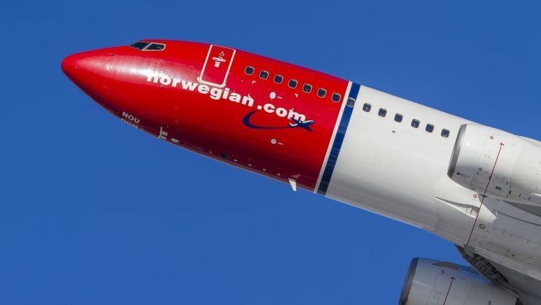 Uno de los Boeing B-737 de Norwegian Air.
