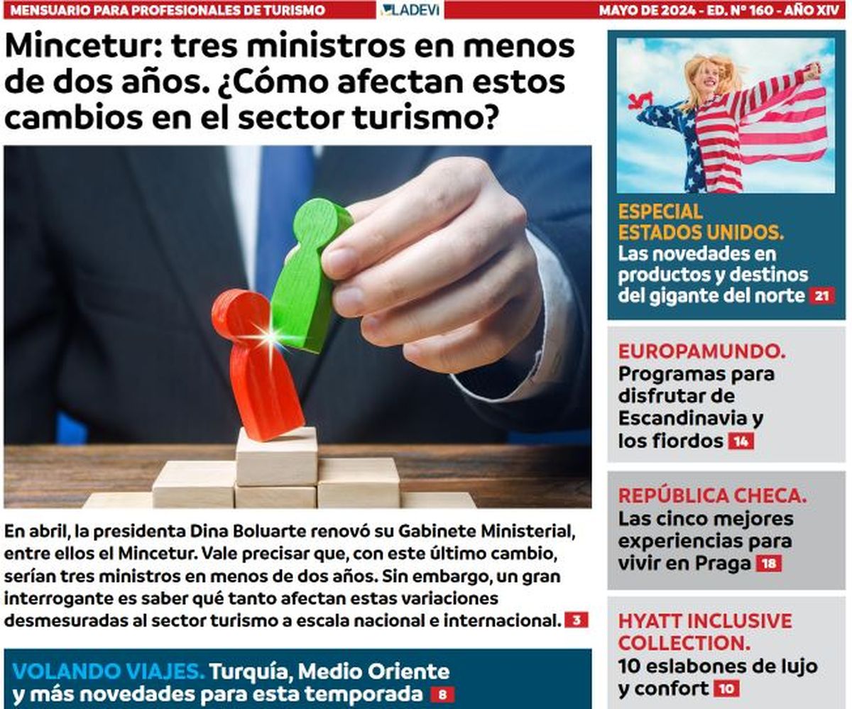 Portada de la Revista La Agencia de Viajes Perú de mayo de 2024. - Ladevi Medios y Soluciones Portada de la Revista La Agencia de Viajes Perú de mayo de 2024.
