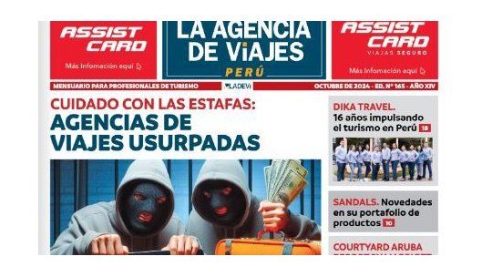 Portada de la Revista La Agencia de Viajes Perú de octubre 2024.