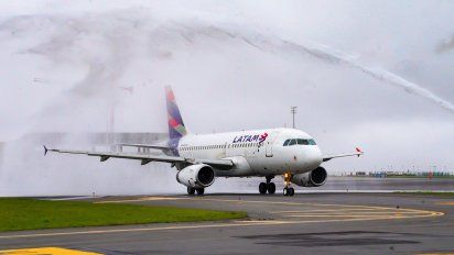 Uno de los Airbus A320 de Latam Airlines.