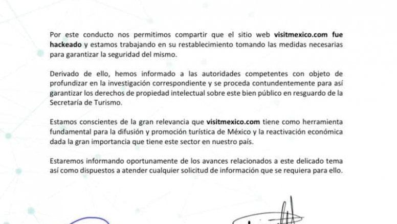 Braintivity S.A. de C.V. inform&oacute; sobre la suspensi&oacute;n de la plataforma Visit M&eacute;xico.&nbsp;