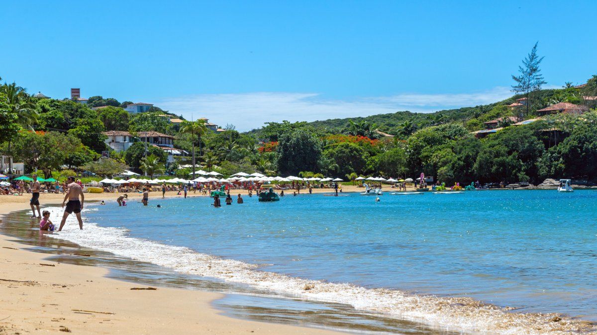 Ferradura es una playa muy exclusiva en Búzios.