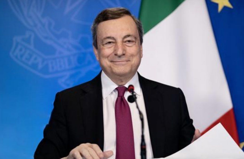Mario Draghi, primer ministro saliente y quien tiene aún la privatización de ITA Airways en sus manos.