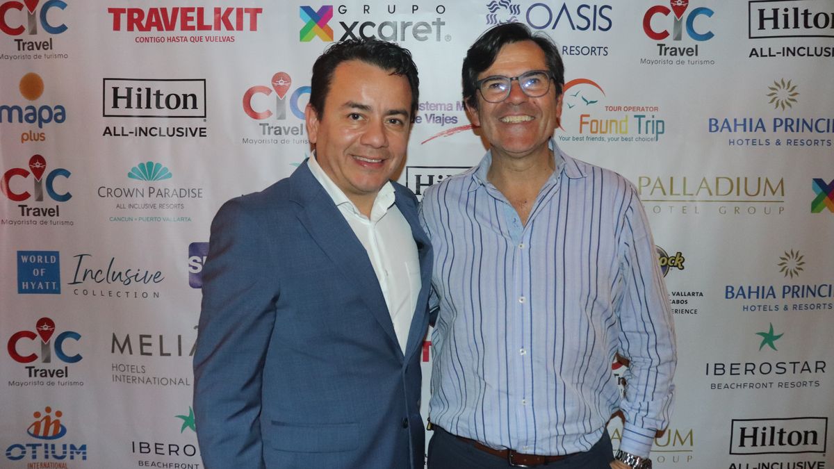 Luis Núñez, vicepresidente de Ventas de Hyatt Inclusive Collection y Andrés Rincón, CEO de CIC Travel.