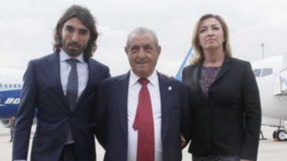 Javier Hidalgo, CEO del Grupo Globalia; Juan José Hidalgo, fundador; y María José Hidalgo, directora Ejecutiva de Air Europa.