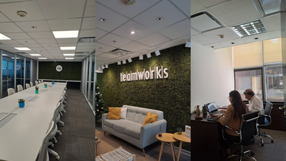 Una vista de las confortables y modernas instalaciones de la flamante oficina de MercadHotel.