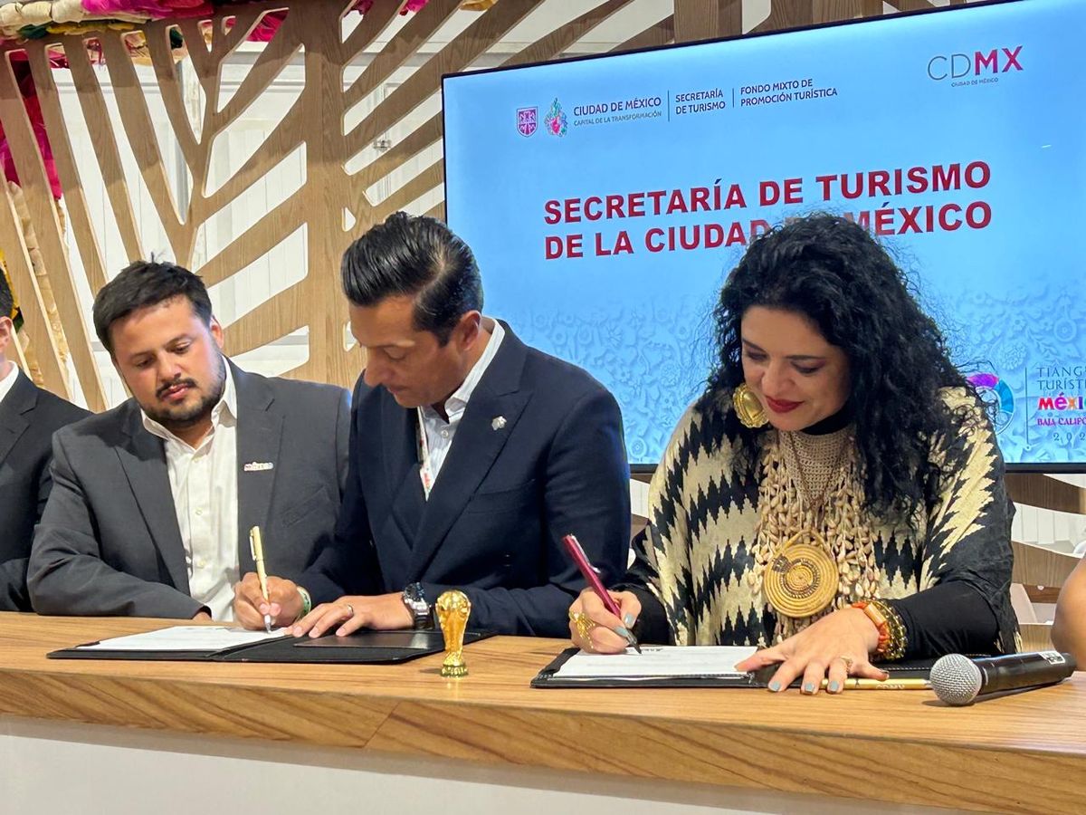 Sectur CDMX firmó cuatro convenios de colaboración con otros estados de la república durante el Tianguis Turístico 2025.