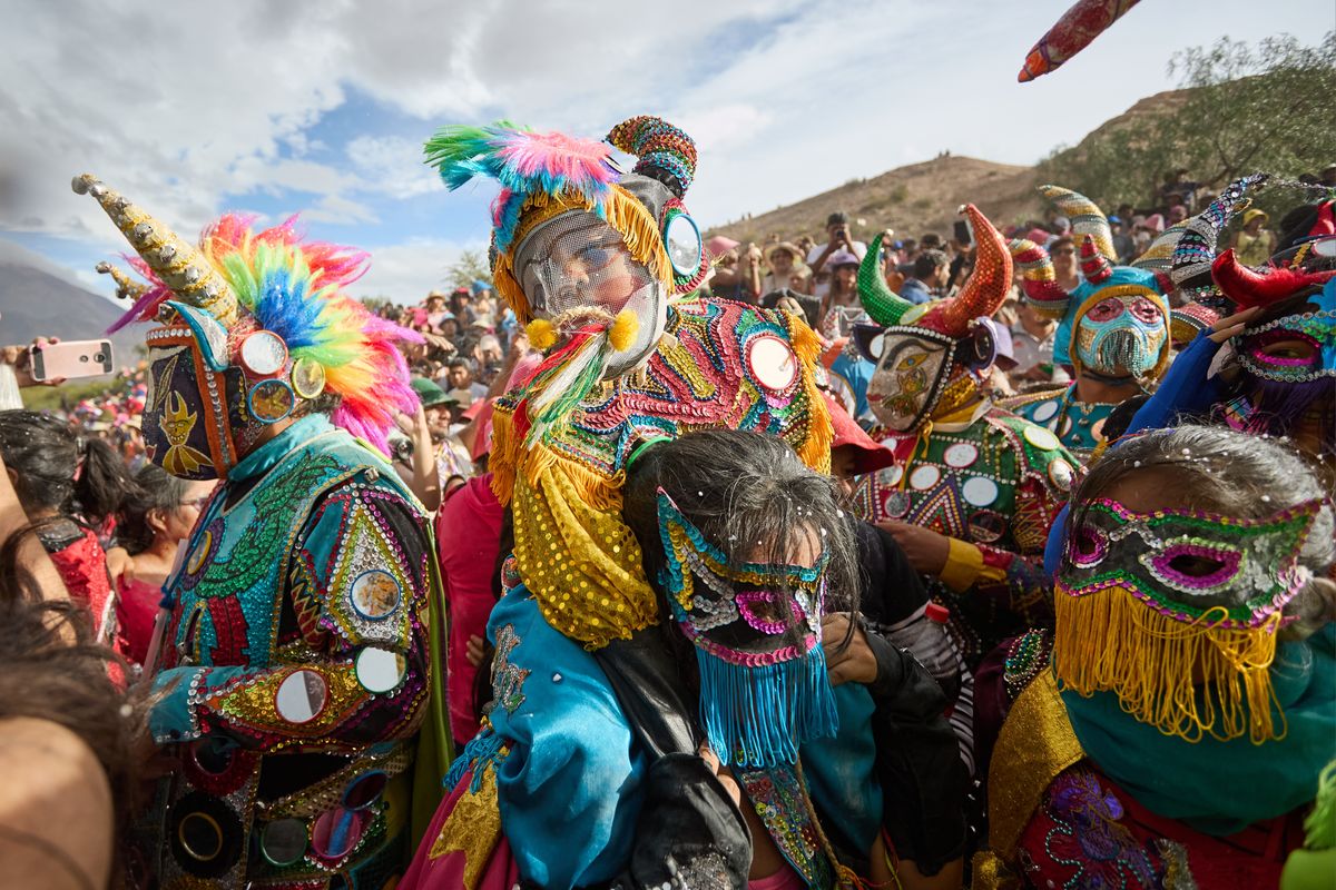 Carnaval de Jujuy: el Carnaval de Humahuaca se caracteriza por sus llamativos colores. 