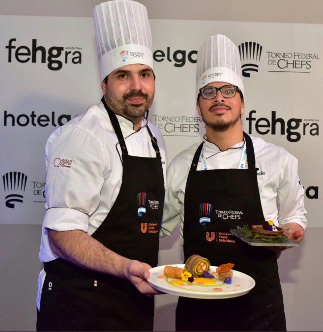 El equipo de Paraná, integrado por los chefs Miguel Sartori y Emanuel González, conquistó al jurado con su propuesta titulada Paisaje de nuestro Litoral.