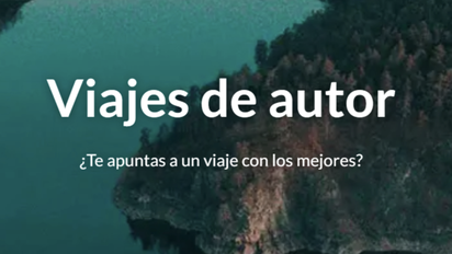 Cartel promocional de PANGEA y su producto viajes de autor.