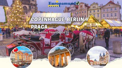 Cartel promocional de lasnuevas ofertas de Europamundo en algunos de sus circuitos para esta Navidad.