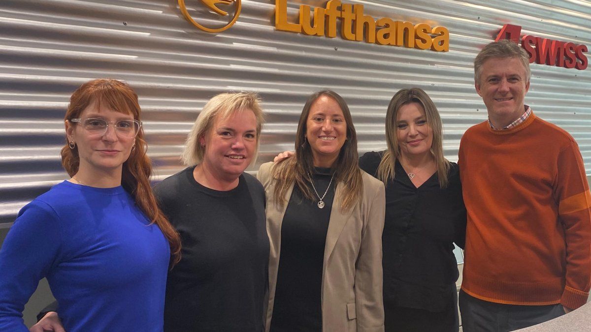 Los representantes de Lufthansa Group y Europamundo.