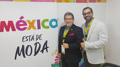 Alfredo Santamaría y Javier Lorza representaron al hotel Live Aqua Cancún en la Vitrina Turística Anato 2026. Alfredo Santamaría y Javier Lorza representaron al hotel Live Aqua Cancún en la Vitrina Turística Anato 2026.