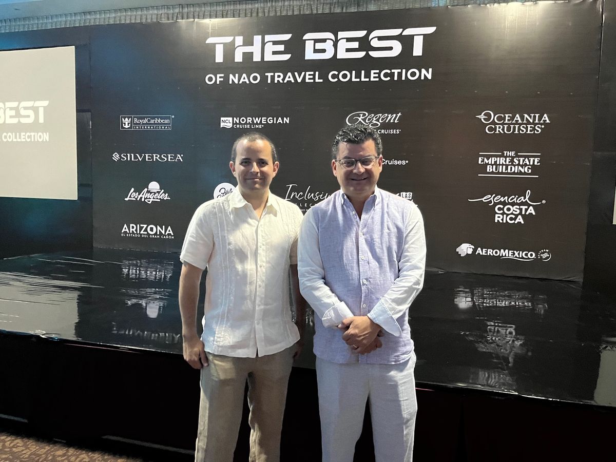 Mauricio Bustamante y Alberto Muñoz durante The Best of Nao Travel Collection.