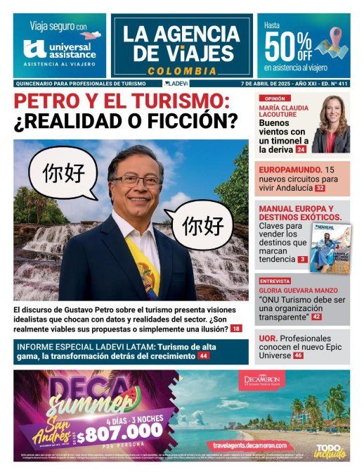Edición #411 de la Revista La Agencia de Viajes Colombia.