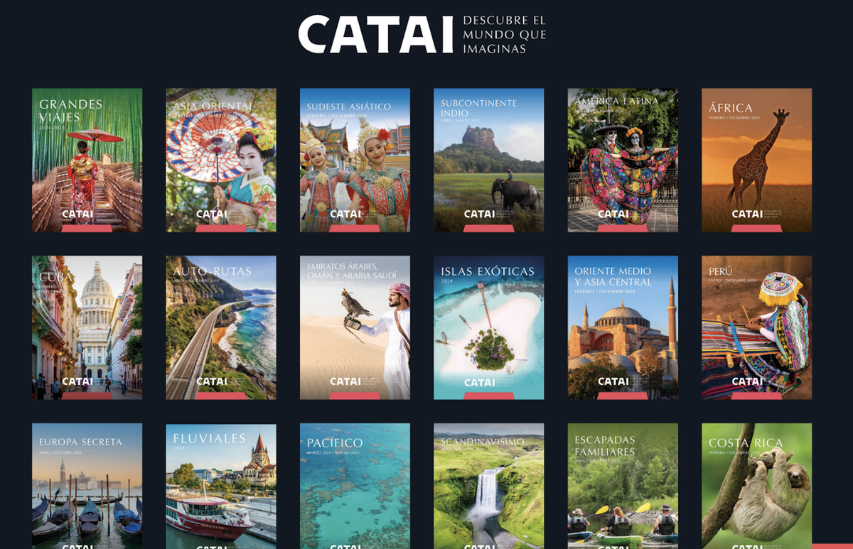 Cartel promocional de los nuevos catálogos mongráficos de CATAI.