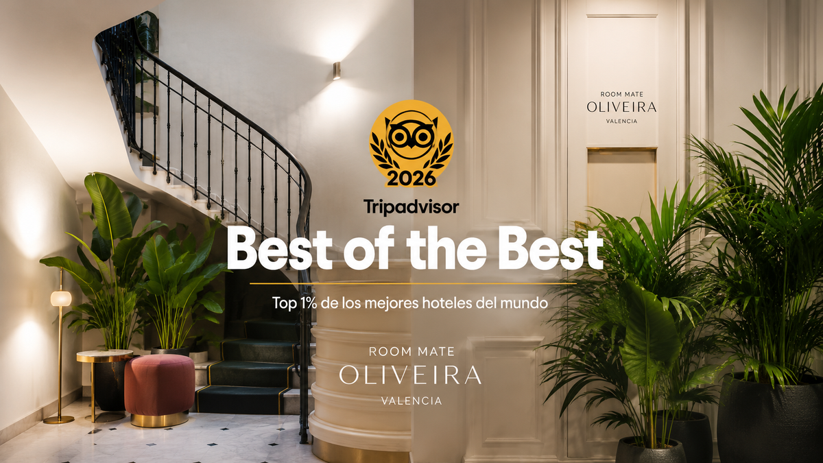 Room Mate Oliveira entra en el 1% de los mejores hoteles del mundo