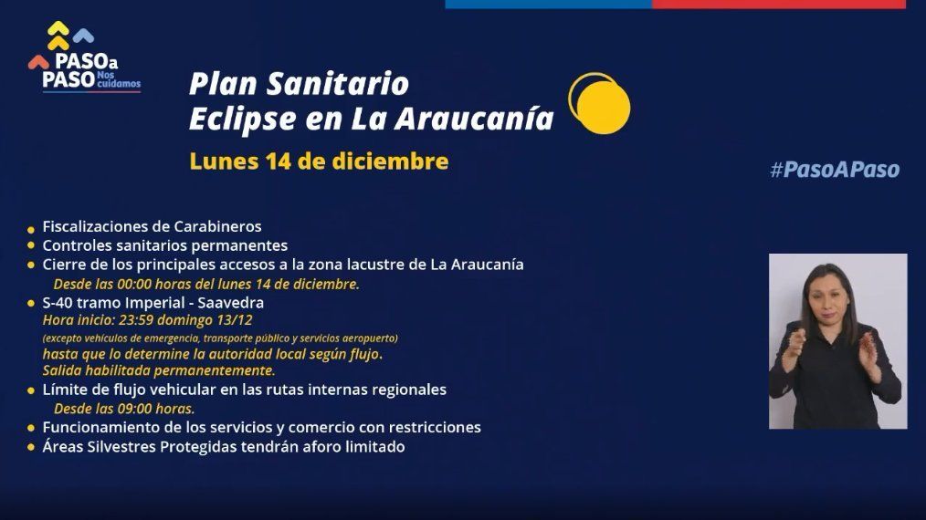 El Gobierno anunció restricciones a partir de las 00:00 horas del día del eclipse. - Ladevi Medios y Soluciones El Gobierno anunció restricciones a partir de las 00:00 horas del día del eclipse.