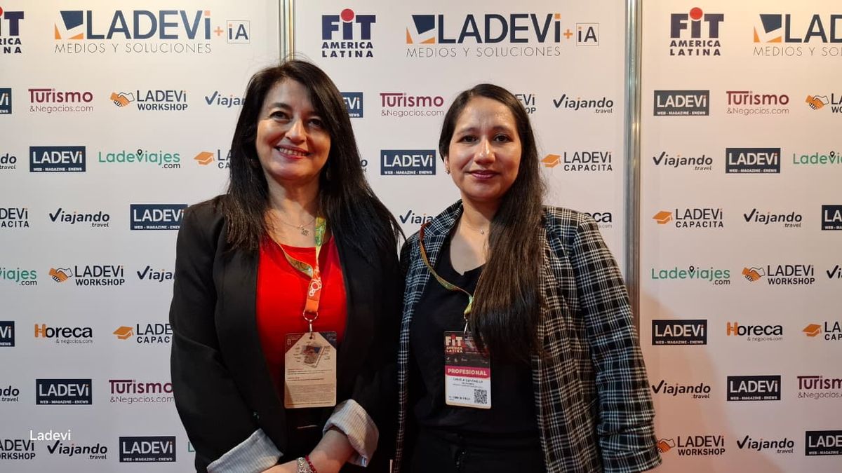 Pacific Reps: Jacqueline Vergara, gerente comercial; Daniela Quintanilla, product manager Europa y Destinos Lejanos.