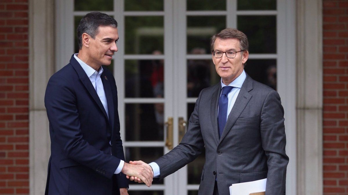 Pedro Sánchez (PSOE) y Alberto Núñez Feijóo (PP).
