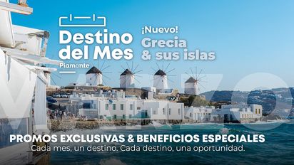 Piamonte Turismo: durante el mes, los pasajeros podrán acceder a importantes beneficios en circuitos operados por Europamundo, Special Tours y Athens Express.