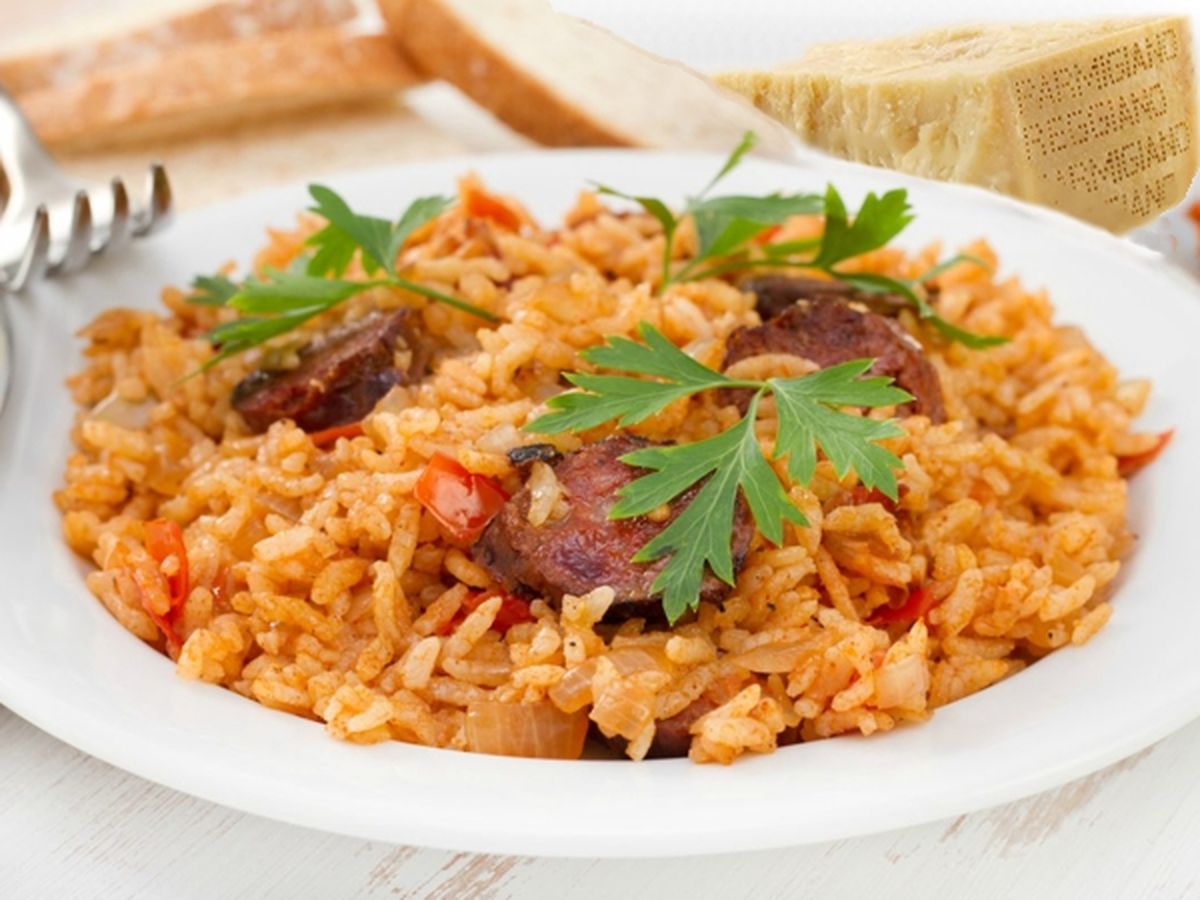 Arroz con longaniza.