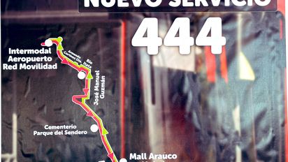 Recorrido de transporte urbano conecta&nbsp;el Aeropuerto de Santiago- Nuevo Pudahuel la Estación Intermodal La Cisterna.