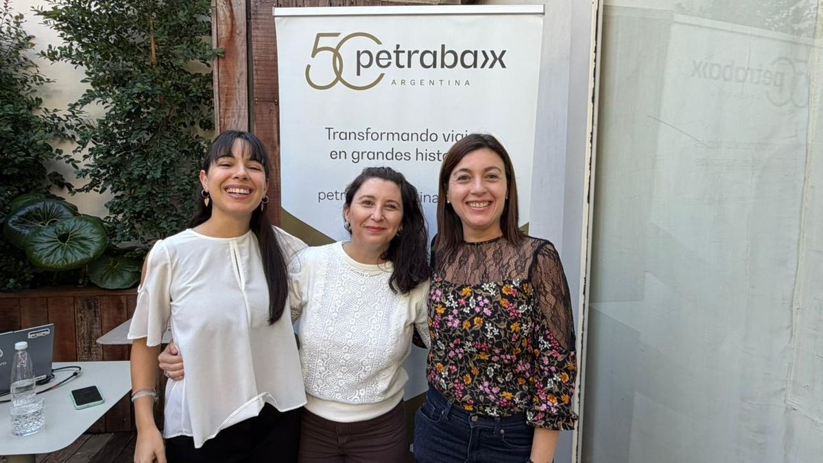 Marcela Romano (Petrabax), Florencia Quinteros (Mapa Group) y Natally Romãno Regatieri (Petrabax).