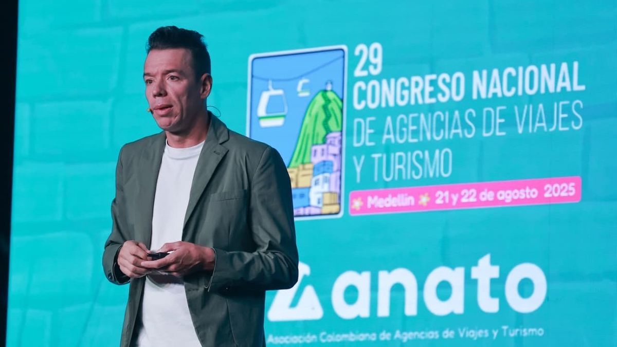Rigoberto Urán presentó su conferencia “Se vale soñar” en el marco del Congreso Nacional de Anato 2025.&nbsp;