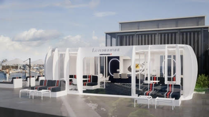 Air France llevó su restaurante Pop Up a The Rooftop de Galeries Lafayette.