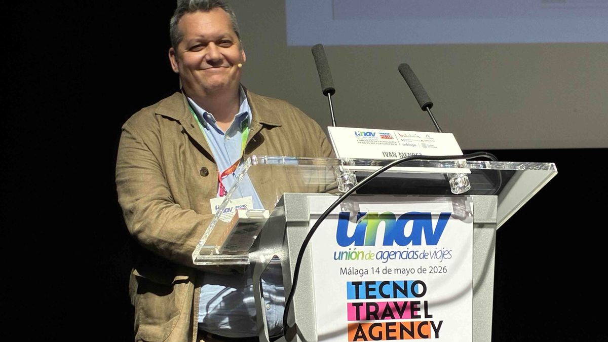 Iván Méndez durante la Tecno Travel Agency de UNAV