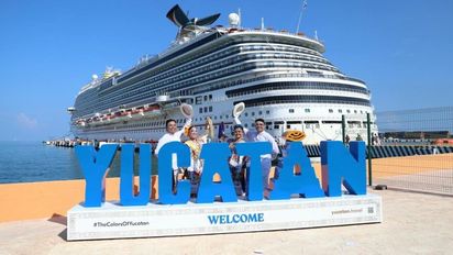 Yucatán crece 131% en llegada de cruceros