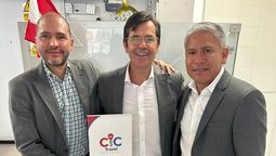 Directivos de CIC Travel: Mauricio Osuna, Andrés Rincón y Paolo Chávez.