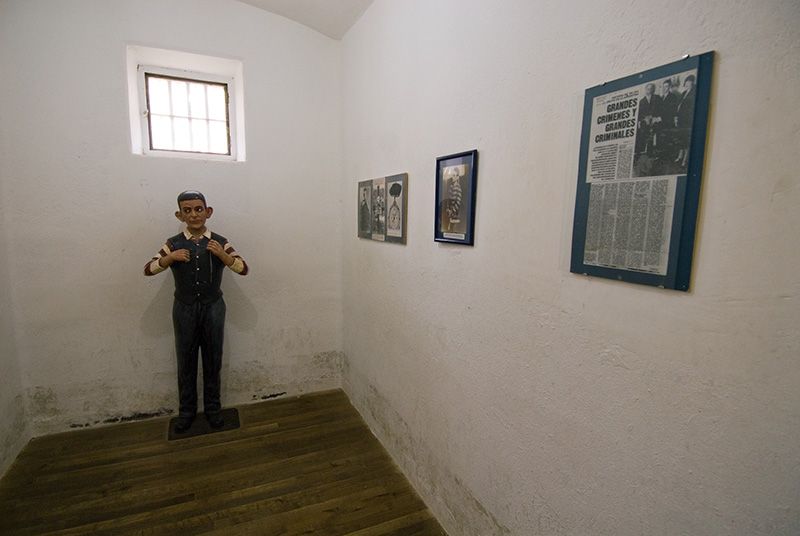 La celda del Petiso Orejudo es una escalofriante atracción, en el Museo del Presidio de Tierra del Fuego.
