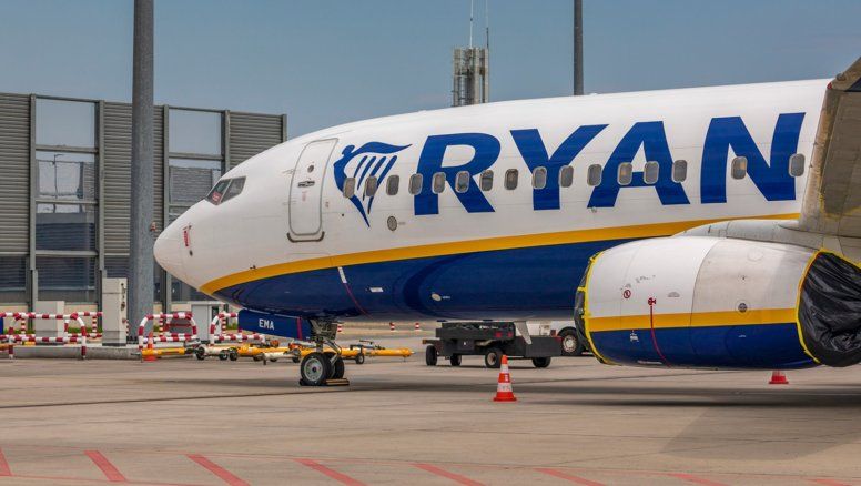 Uno de los Boeing B-737 de Ryanair, la principal low cost de Europa.