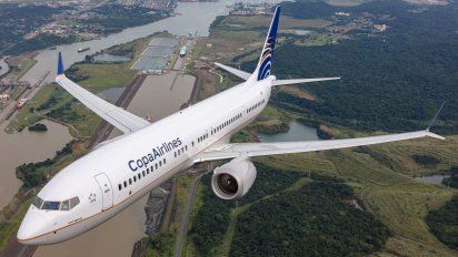 Uno de los Boeing B-737MAX 9 de Copa Airlines.