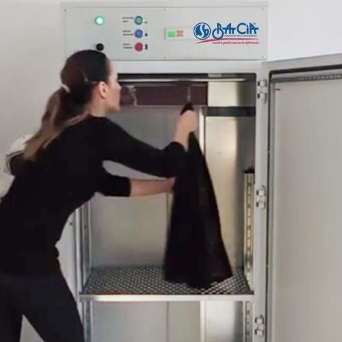 Cabina sanitizadora Ecozono de Barcia.