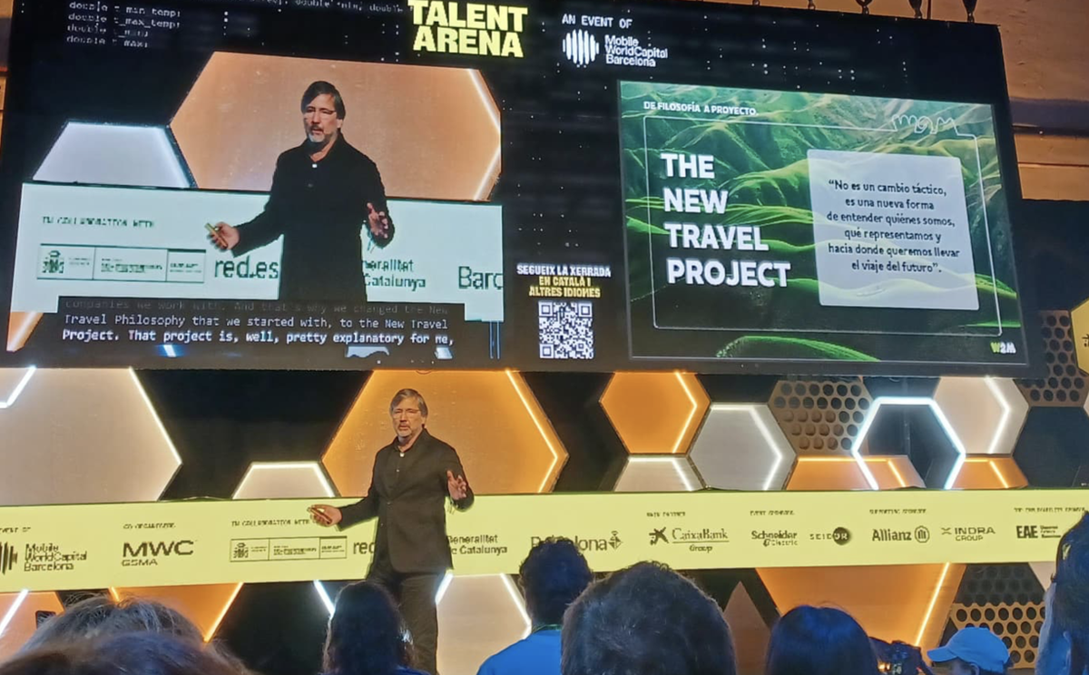 Gabriel Subías, CEO de W2M, en el MWC 2026.