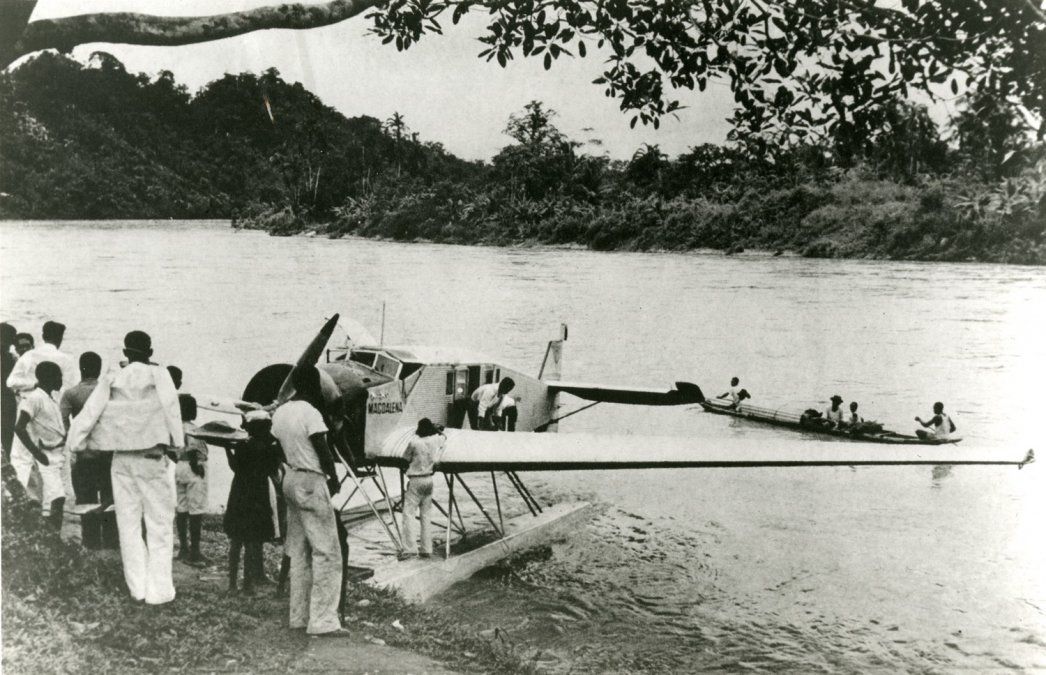 Los hidroaviones Junkers W34, le permitían a Scadta trazar las rutas siguiendo el curso de los ríos colombianos.