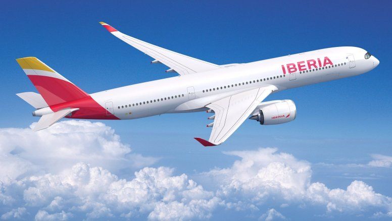 Uno de los aviones de la flota de Iberia