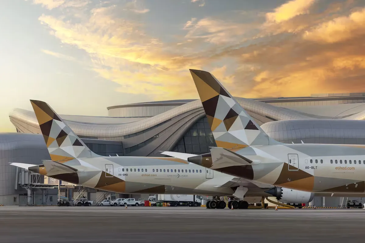 Aviones de la flota de Etihad Airways.