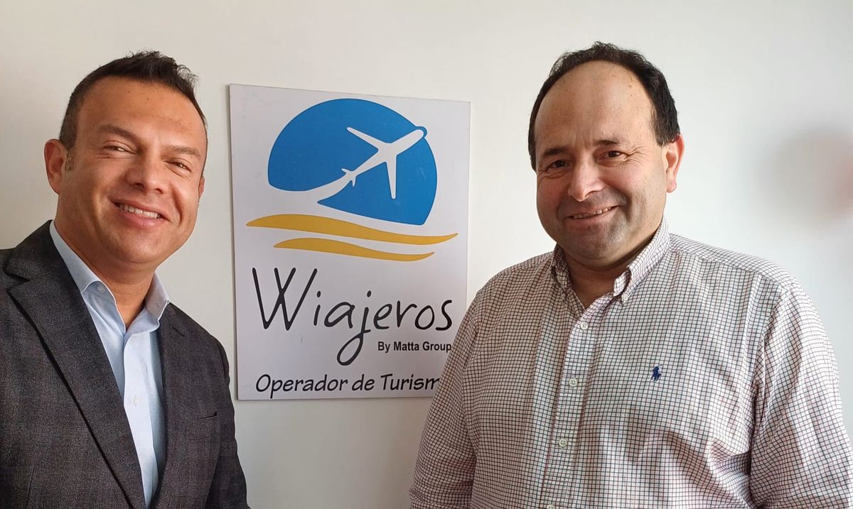 Sergio Pino, gerente comercial de Wiajeros; y Álvaro Oyarzún, director comercial de Río Aituy.