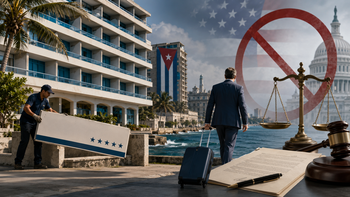 La salida de algunos de los hoteles Meliá e Iberostar. de Cuba podría acabar en una batalla judicial.