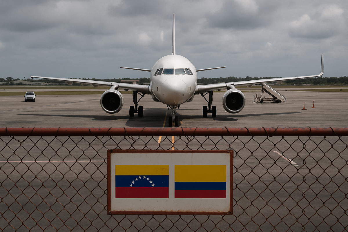 La suspensión de vuelos afecta temporalmente la conectividad aérea entre Colombia y Venezuela.