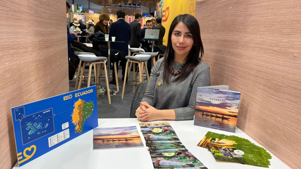 Katherine Arellano, de tour operador Colibrí Expeditions. Fitur 2026.