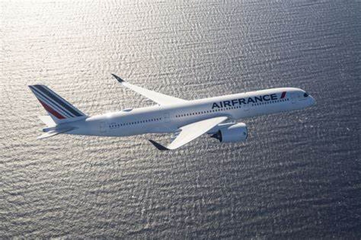 Air France ostenta en su flota de larga distancia modernas aeronaves Airbus A350-900.