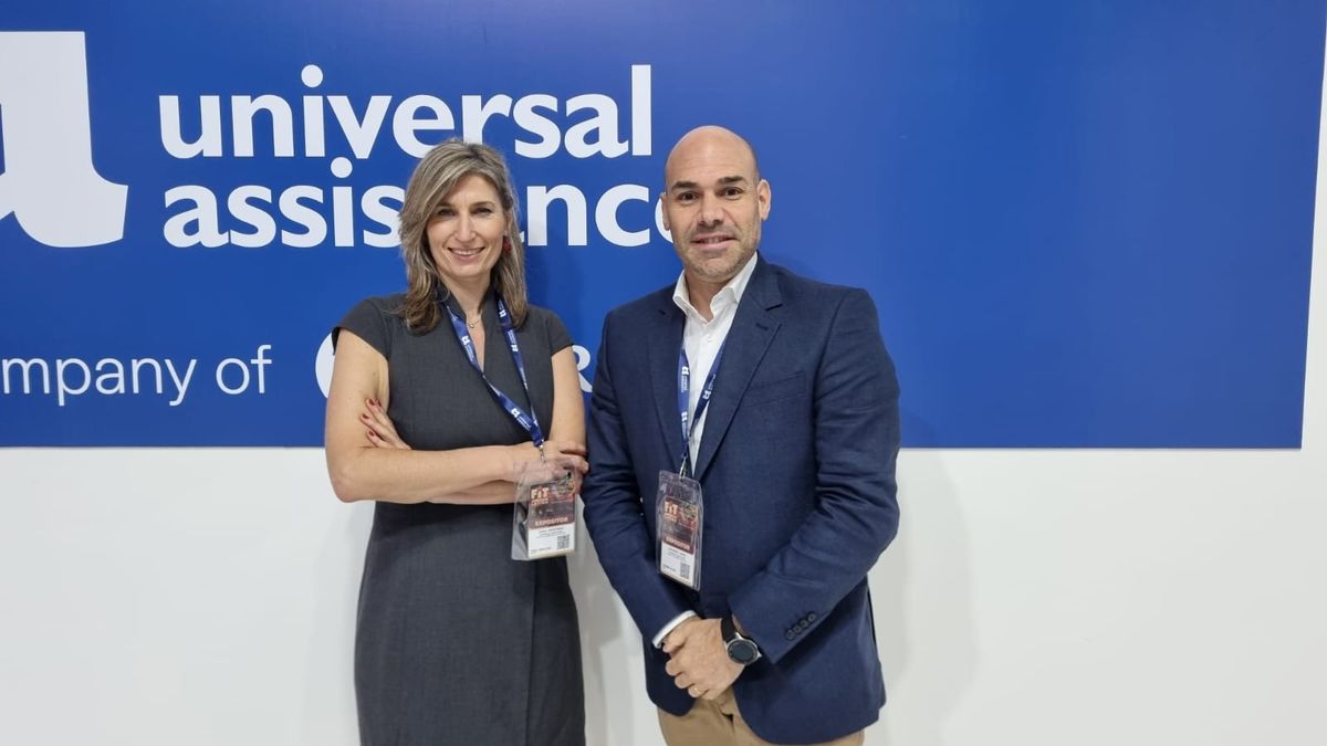 Ivana Sarzynski, gerente comercial, y Leonardo Napal, country manager Argentina de Universal Assistance.&nbsp;