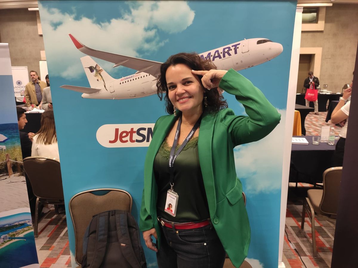 Gisela Cabañas representa a JetSmart en el Workshop Ladevi Chile.