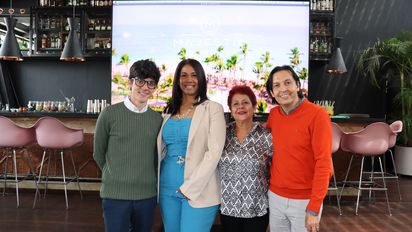 Felipe Cordero, representante para Colombia de la Oficina de Promoción Turística del Ministerio de Turismo de República Dominicana; Ismenia Rodríguez, gerente de Ventas y Marketing de Majestic Resorts para Latinoamérica; María Mercedes Aguirre, promoción de Solvera y encargada comercial de Majestic Resorts para Colombia y Gustavo Hernández, gerente Ventas para México y Latinoamérica de Majestic Resorts. Felipe Cordero, representante para Colombia de la Oficina de Promoción Turística del Ministerio de Turismo de República Dominicana; Ismenia Rodríguez, gerente de Ventas y Marketing de Majestic Resorts para Latinoamérica; María Mercedes Aguirre, promoción de Solvera y encargada comercial de Majestic Resorts para Colombia y Gustavo Hernández, gerente Ventas para México y Latinoamérica de Majestic Resorts.